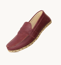 Women's Barefoot Leather Penny Loafer — Burgundy