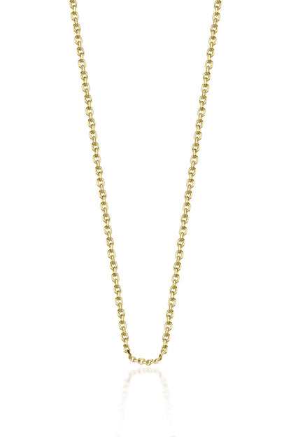 14ct Gold Cut Solid Anchor Chain  0.039 inch
