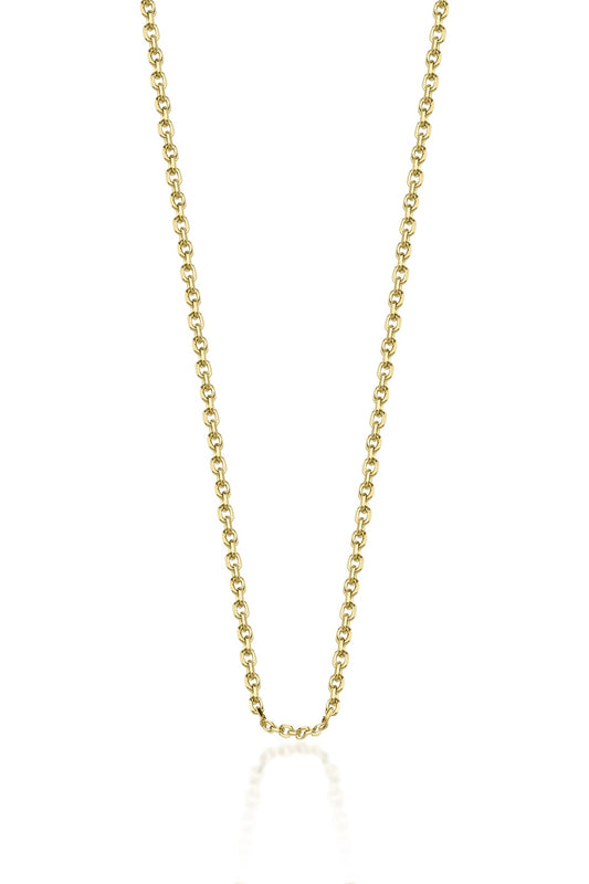 14ct Gold Cut Solid Anchor Chain  0.039 inch