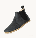 Women's Barefoot Leather Chelsea Boot — Raven Black