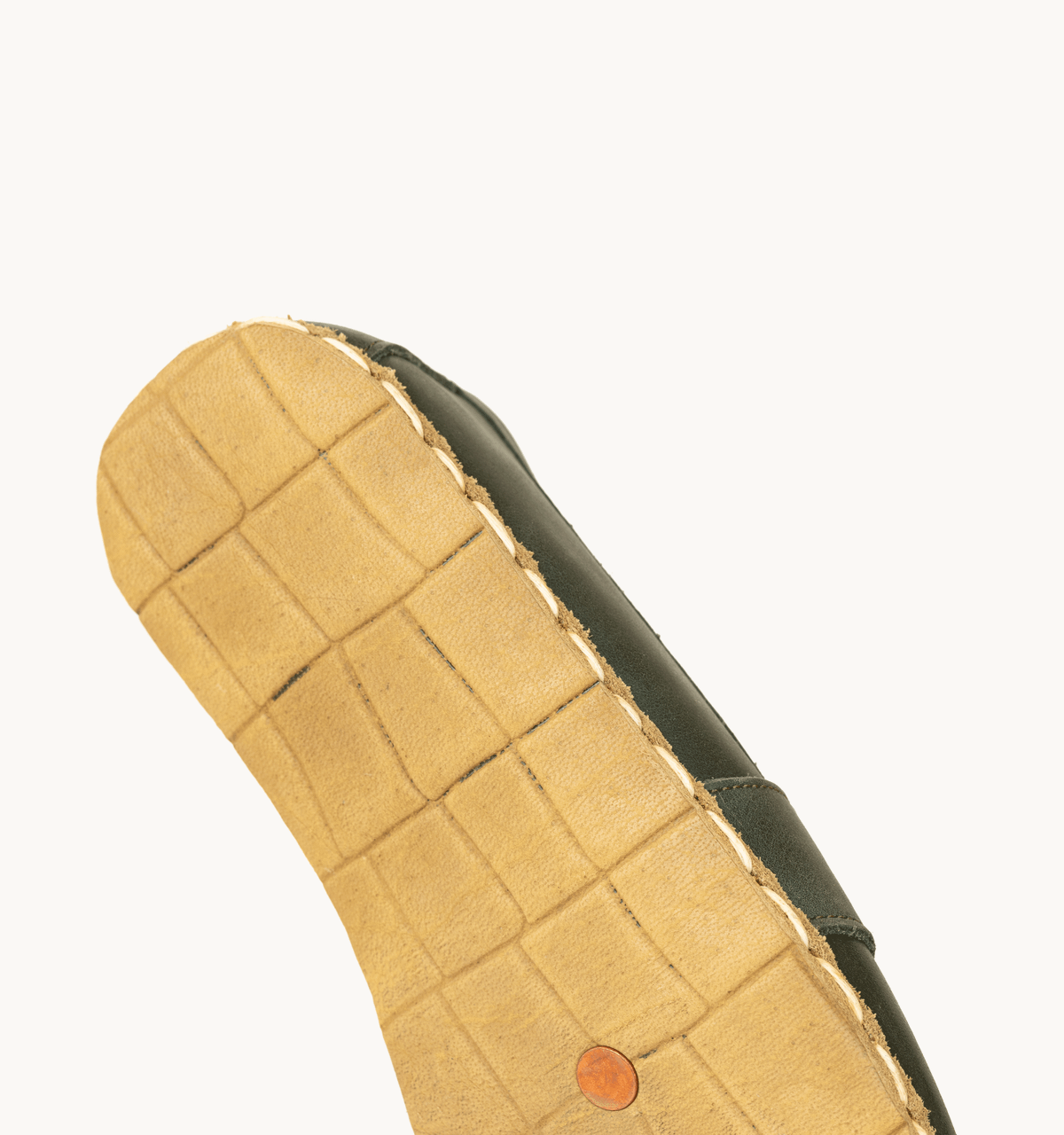 Women's Barefoot Leather Penny Loafer — Evergreen