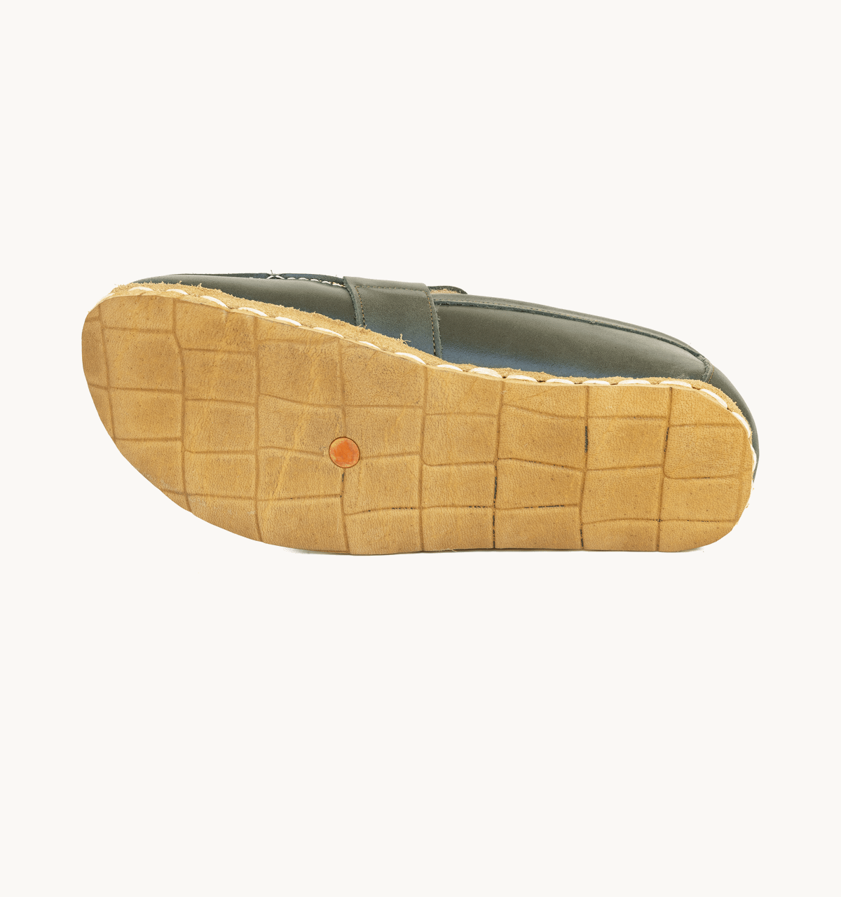 Women's Barefoot Leather Penny Loafer — Evergreen