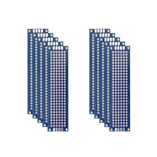 5/10PCS PCB Board Prototype Board Blue 2x8/3x7/4x6/5x7/7x9cm Double Sided Circuit Boards For DIY Soldering Project