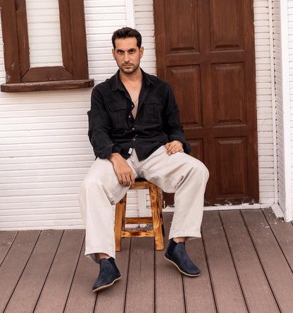 Men's Barefoot Leather Chelsea Boot — Ocean Crazy